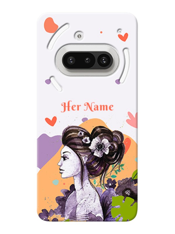 Custom Nothing Phone 3A 5G Custom Hard Phone Case - Woman And Nature Design