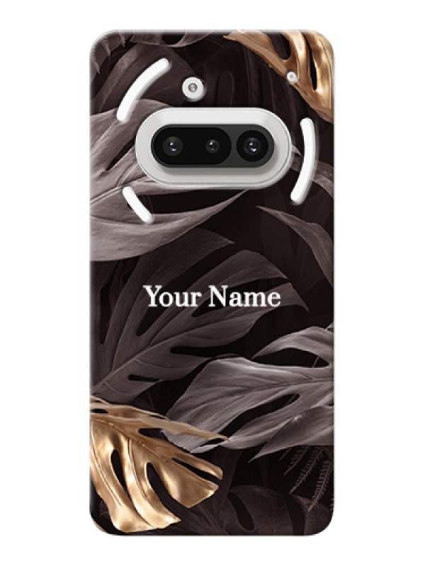 Custom Nothing Phone 3A 5G Custom Hard Phone Case - Wild Leaves Digital Paint Design