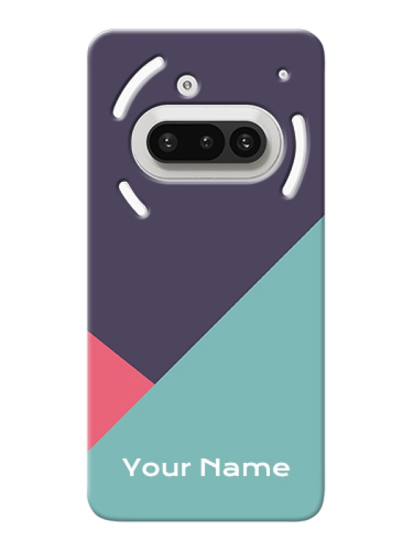 Custom Nothing Phone 3A 5G Custom Hard Phone Case - Tri Color Abstract Design