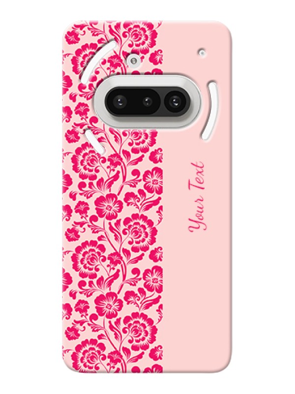Custom Nothing Phone 3A 5G Custom Hard Phone Case - Attractive Floral Pattern Design