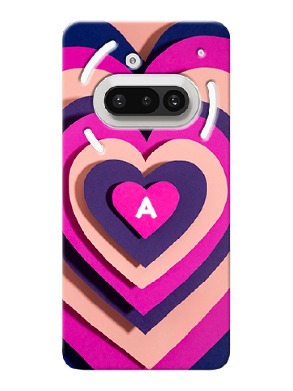 Custom Nothing Phone 3A 5G Custom Hard Phone Case - Cute Heart Pattern Design