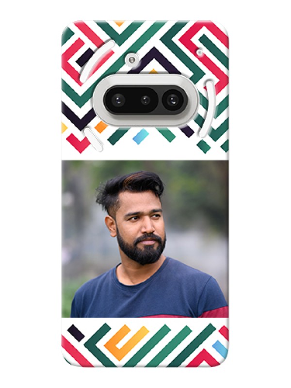 Custom Nothing Phone 3A 5G Custom Hard Phone Case - Colorful Maze Pattern Design