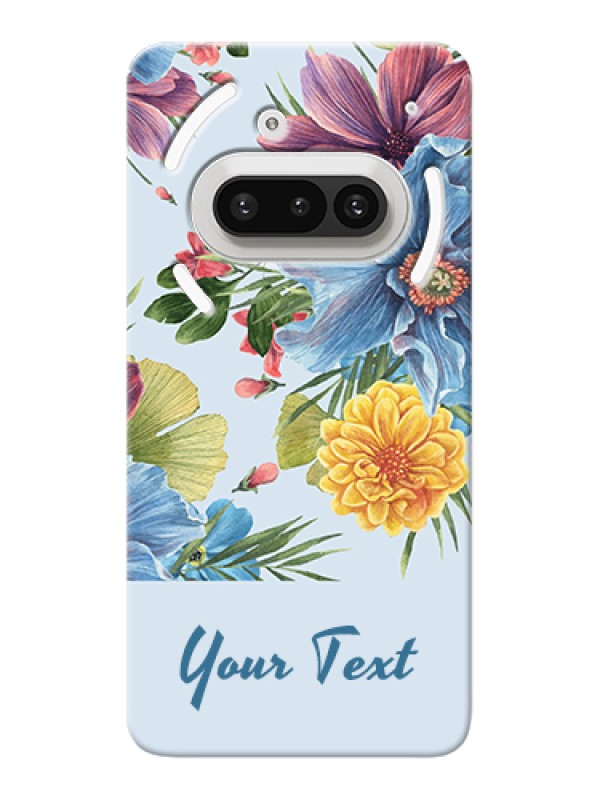 Custom Nothing Phone 3A 5G Custom Hard Phone Case - Stunning Watercolored Flowers Painting Design