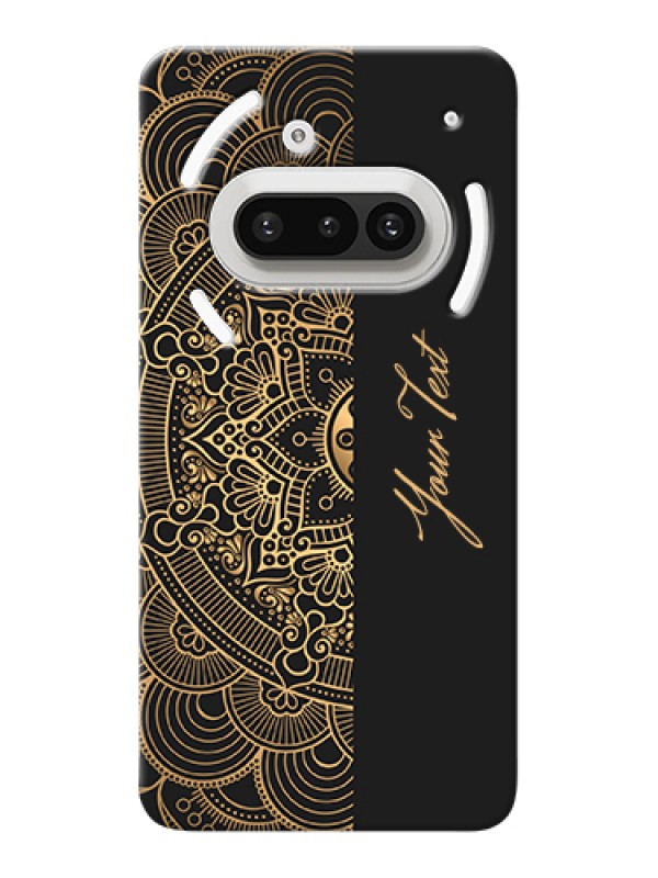 Custom Nothing Phone 3A 5G Custom Hard Phone Case - Mandala Art With Custom Text Design
