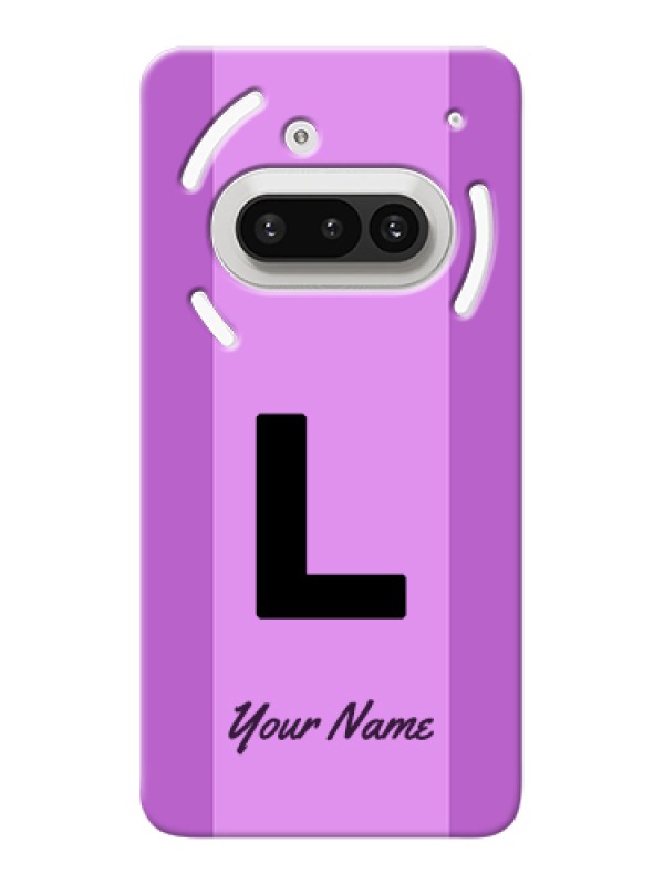 Custom Nothing Phone 3A 5G Custom Hard Phone Case - Tricolor Custom Text Design