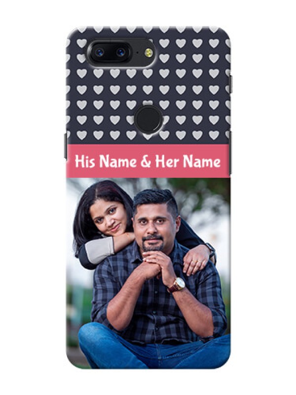 Custom One Plus 5T Love Symbols Mobile Cover Design