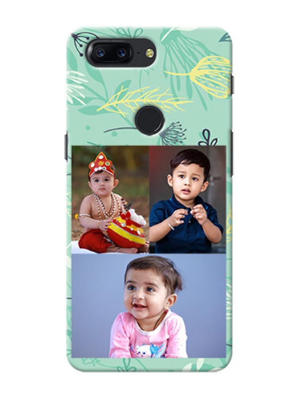 Custom One Plus 5T family is forever design with floral pattern Design