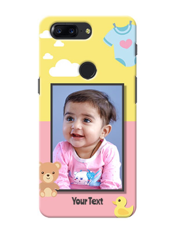 Custom One Plus 5T kids frame with 2 colour design with toys Design