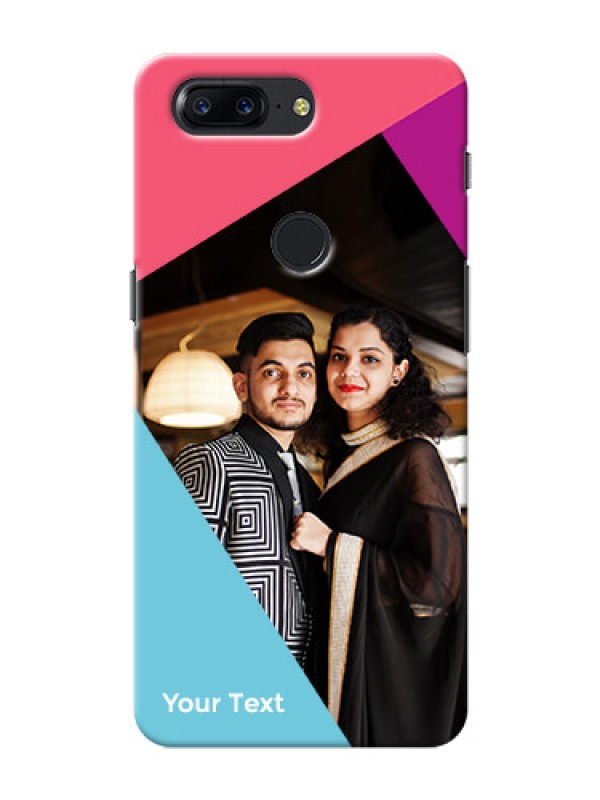 Custom OnePlus 5T Custom Phone Cases: Stacked Triple colour Design