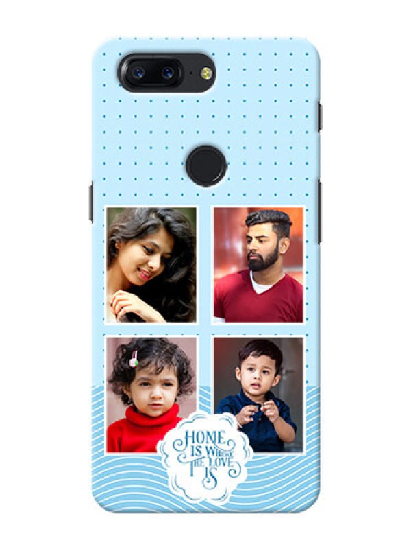 Custom OnePlus 5T Custom Phone Covers: Cute love quote with 4 pic upload Design