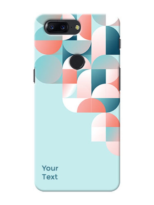 Custom OnePlus 5T Back Covers: Stylish Semi-circle Pattern Design