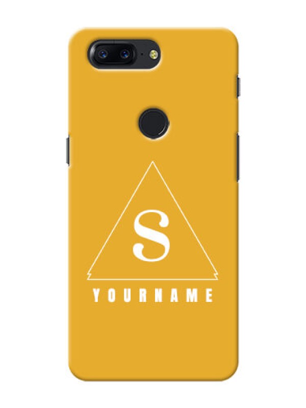 Custom OnePlus 5T Custom Mobile Case with simple triangle Design