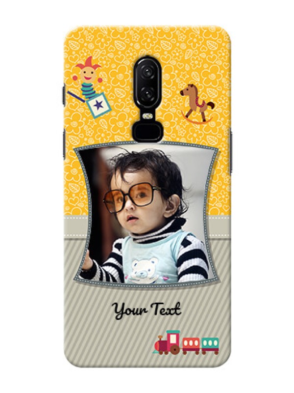 Custom One Plus 6 Baby Picture Upload Mobile Cover Design