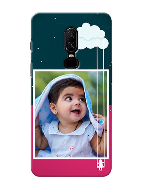 Custom One Plus 6 Cute Girl Abstract Mobile Case Design