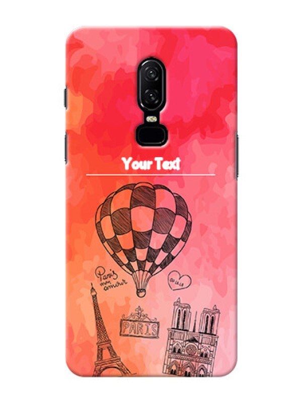 Custom One Plus 6 abstract painting with paris theme Design