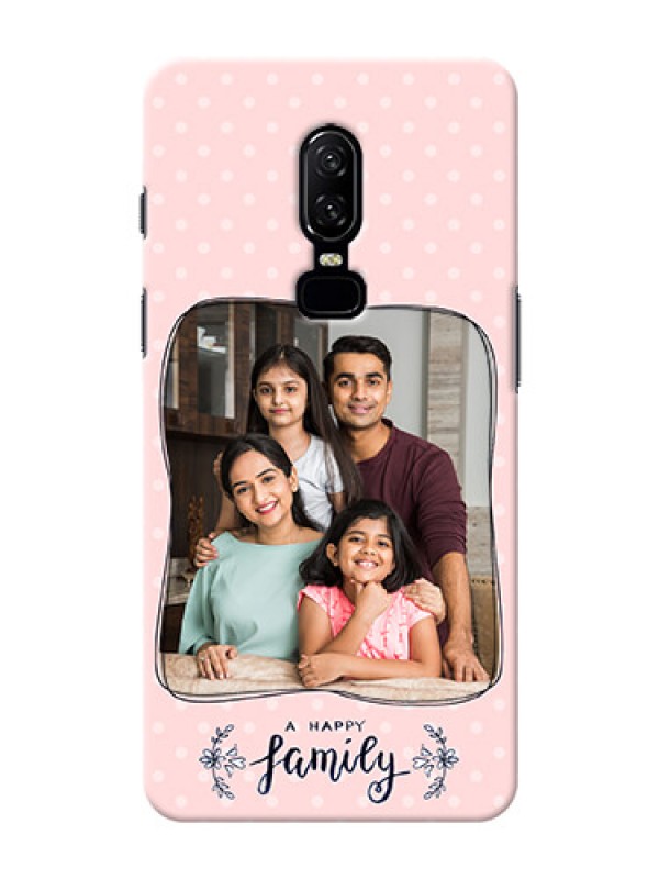 Custom One Plus 6 A happy family with polka dots Design