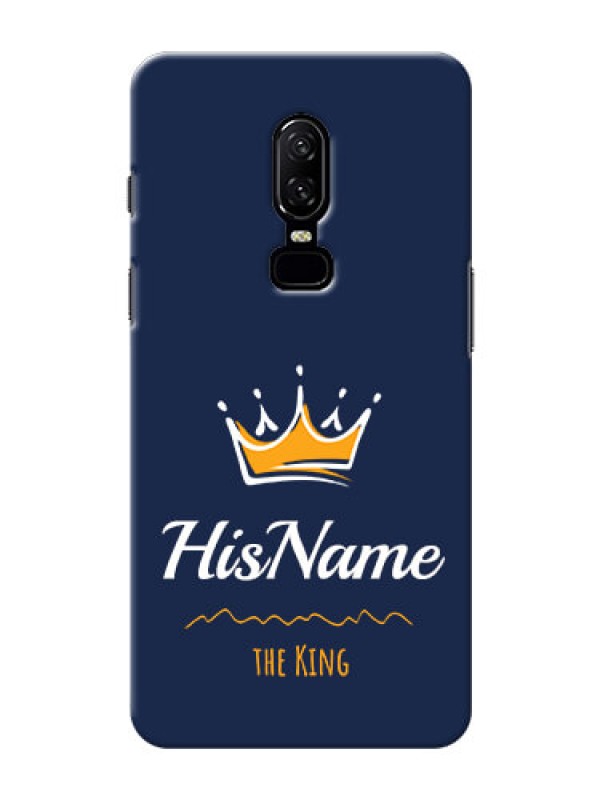 Custom One Plus 6 King Phone Case with Name