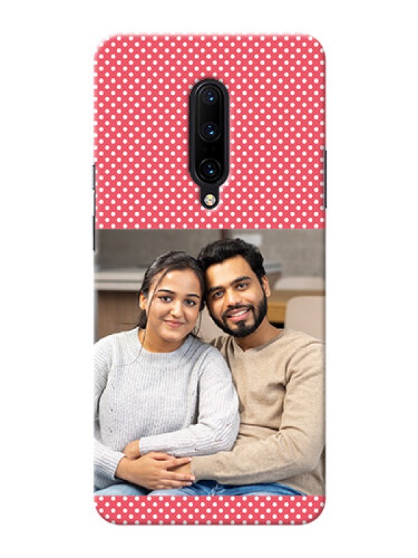 Custom OnePlus 7 Pro Custom Mobile Case with White Dotted Design