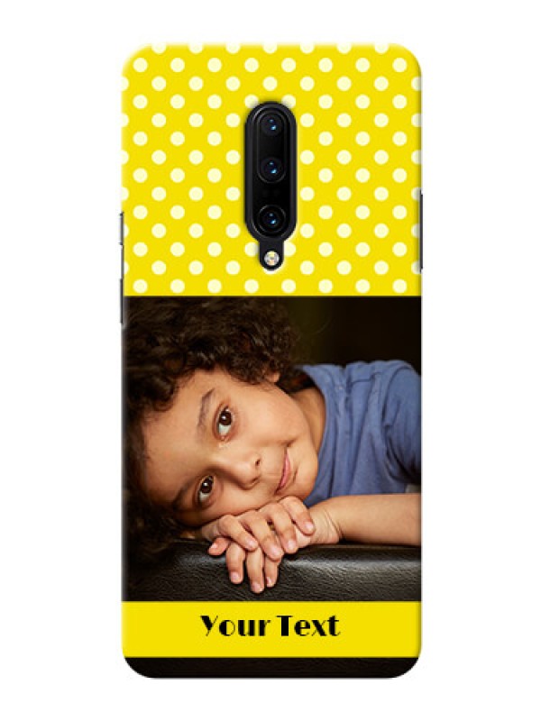 Custom OnePlus 7 Pro Custom Mobile Covers: Bright Yellow Case Design