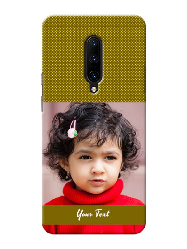 Custom OnePlus 7 Pro custom mobile back covers: Simple Green Color Design