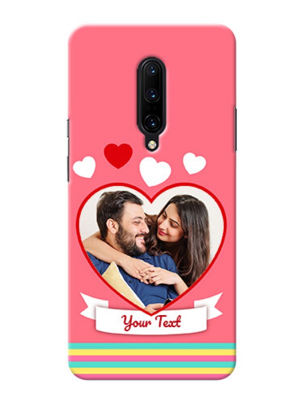 Custom OnePlus 7 Pro Personalised mobile covers: Love Doodle Design