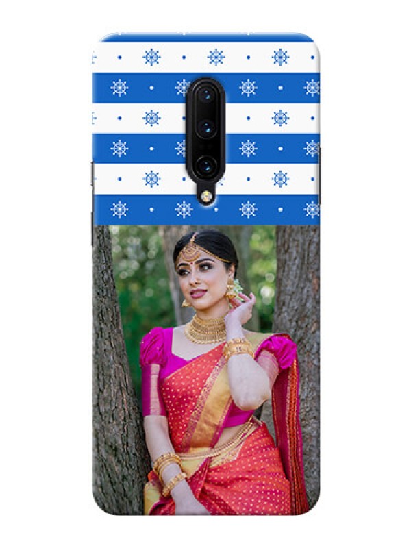 Custom OnePlus 7 Pro custom mobile covers: Snow Pattern Design