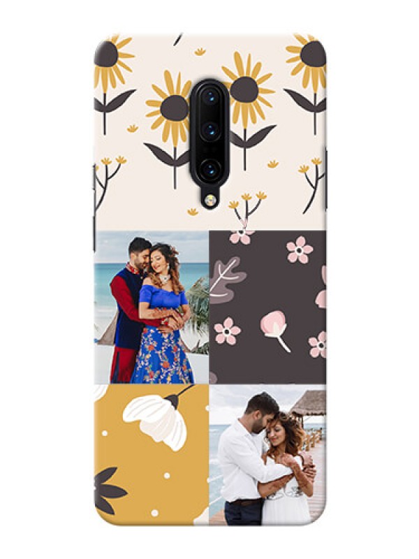 Custom OnePlus 7 Pro phone cases online: 3 Images with Floral Design