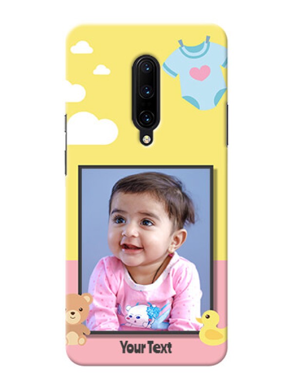 Custom OnePlus 7 Pro Back Covers: Kids 2 Color Design