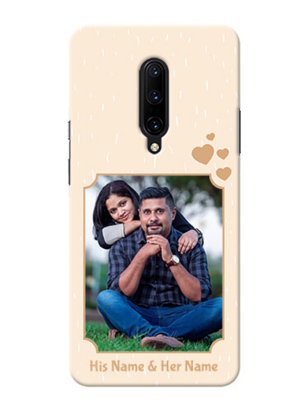 Custom OnePlus 7 Pro mobile phone cases with confetti love design 