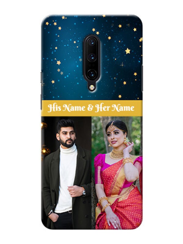 Custom OnePlus 7 Pro Mobile Covers Online: Galaxy Stars Backdrop Design