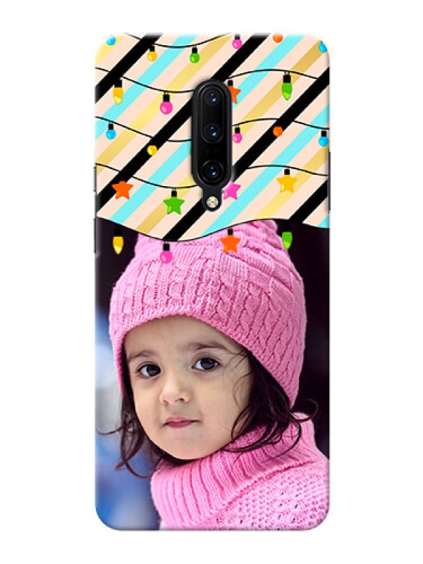 Custom OnePlus 7 Pro Personalized Mobile Covers: Lights Hanging Design