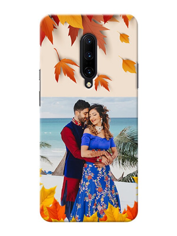 Custom OnePlus 7 Pro Mobile Phone Cases: Autumn Maple Leaves Design