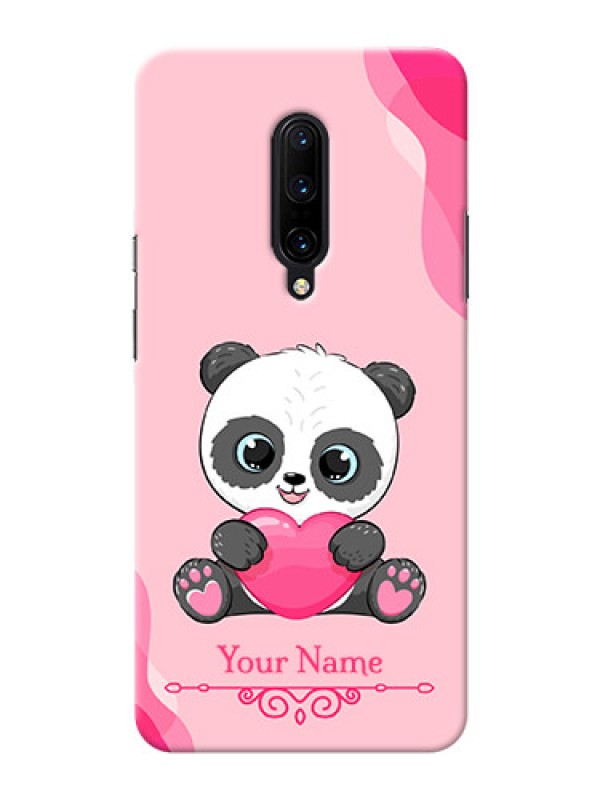 Custom OnePlus 7 Pro Mobile Back Covers: Cute Panda Design