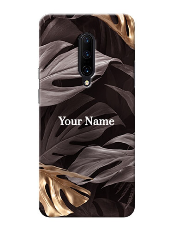 Custom OnePlus 7 Pro Mobile Back Covers: Wild Leaves digital paint Design