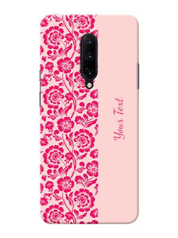 Custom OnePlus 7 Pro Phone Back Covers: Attractive Floral Pattern Design