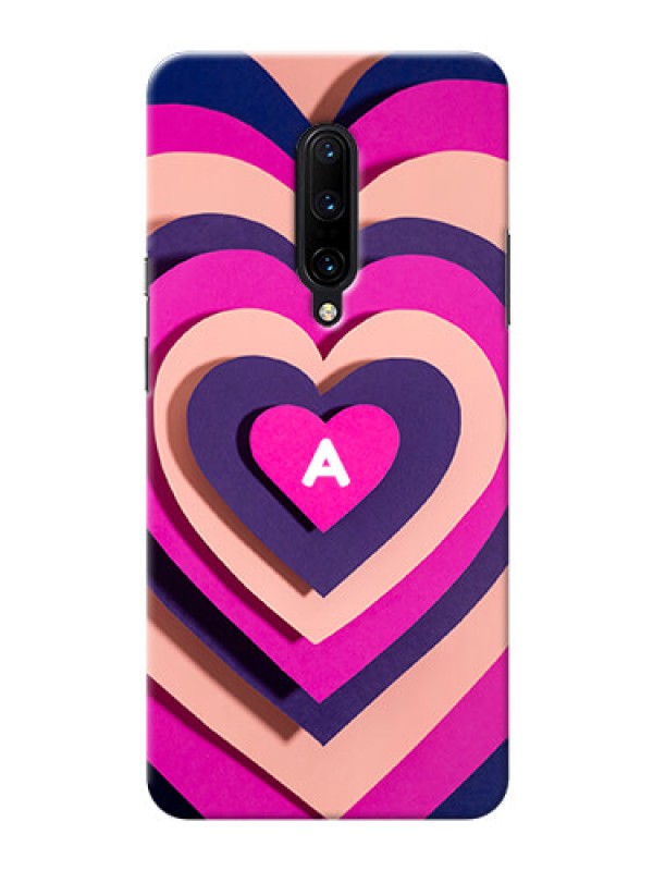 Custom OnePlus 7 Pro Custom Mobile Case with Cute Heart Pattern Design