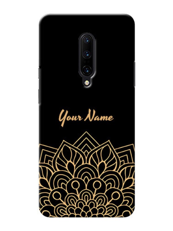 Custom OnePlus 7 Pro Back Covers: Golden mandala Design