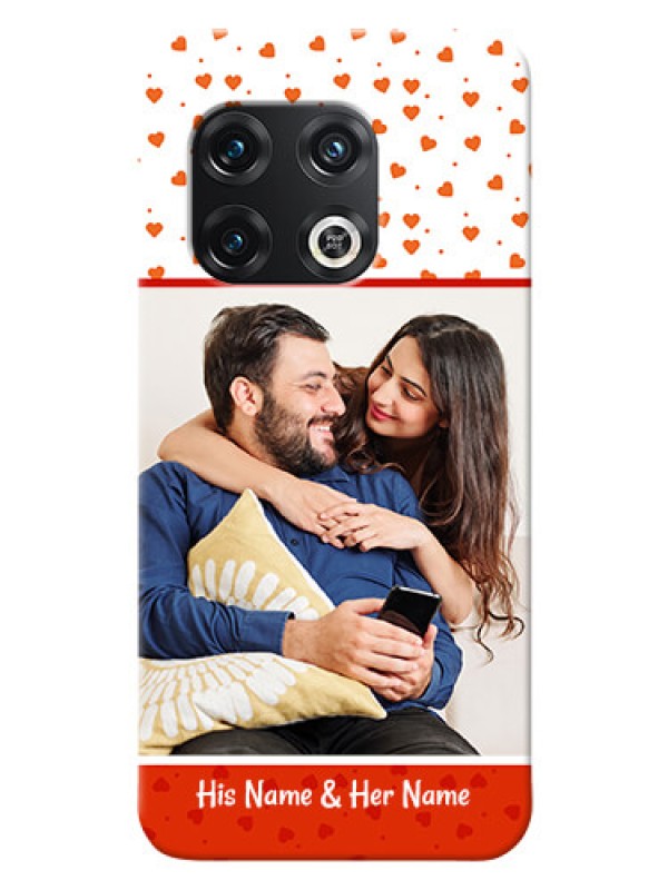 Custom OnePlus 10 Pro 5G Phone Back Covers: Orange Love Symbol Design