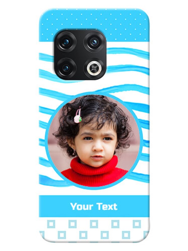 Custom OnePlus 10 Pro 5G phone back covers: Simple Blue Case Design