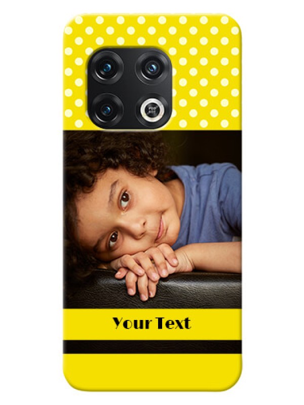 Custom OnePlus 10 Pro 5G Custom Mobile Covers: Bright Yellow Case Design