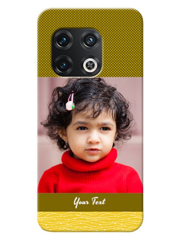 Custom OnePlus 10 Pro 5G custom mobile back covers: Simple Green Color Design