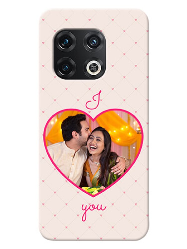 Custom OnePlus 10 Pro 5G Personalized Mobile Covers: Heart Shape Design