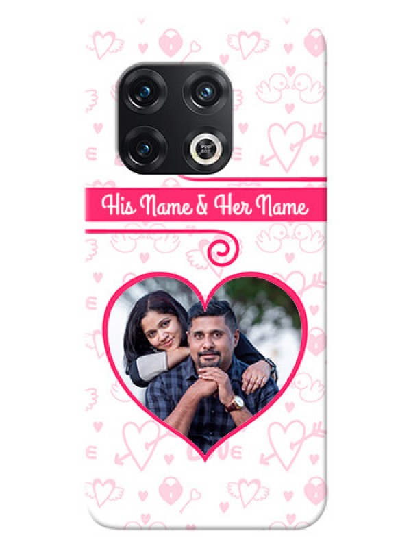 Custom OnePlus 10 Pro 5G Personalized Phone Cases: Heart Shape Love Design