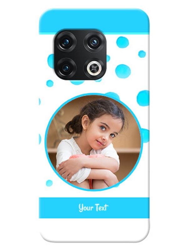 Custom OnePlus 10 Pro 5G Custom Phone Covers: Blue Bubbles Pattern Design