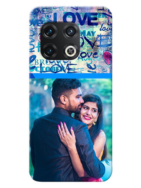 Custom OnePlus 10 Pro 5G Mobile Covers Online: Colorful Love Design