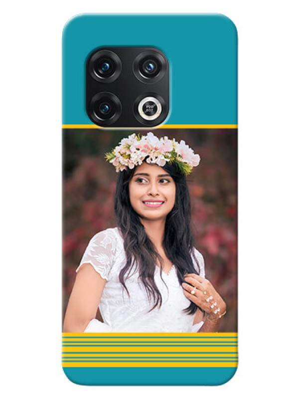 Custom OnePlus 10 Pro 5G personalized phone covers: Yellow & Blue Design 