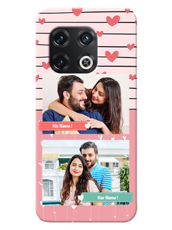 Custom OnePlus 10 Pro 5G custom mobile covers: Photo with Heart Design