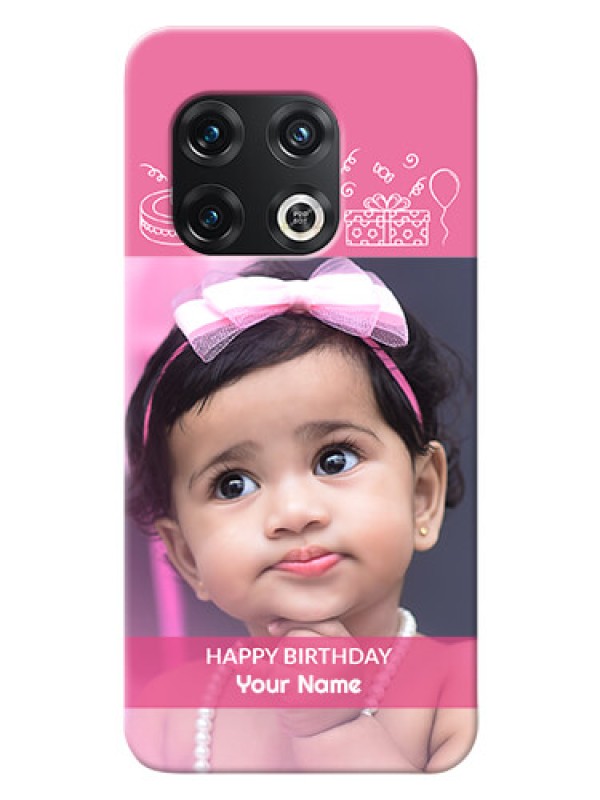 Custom OnePlus 10 Pro 5G Custom Mobile Cover with Birthday Line Art Design