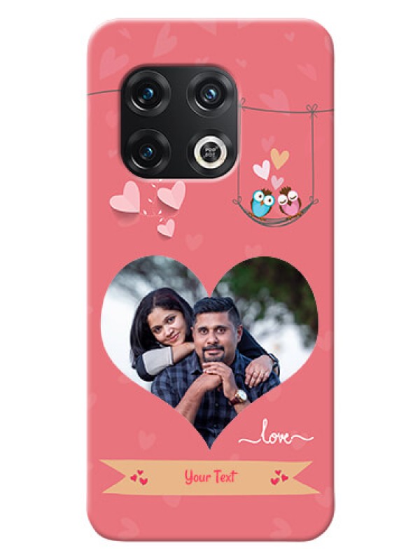 Custom OnePlus 10 Pro 5G custom phone covers: Peach Color Love Design 