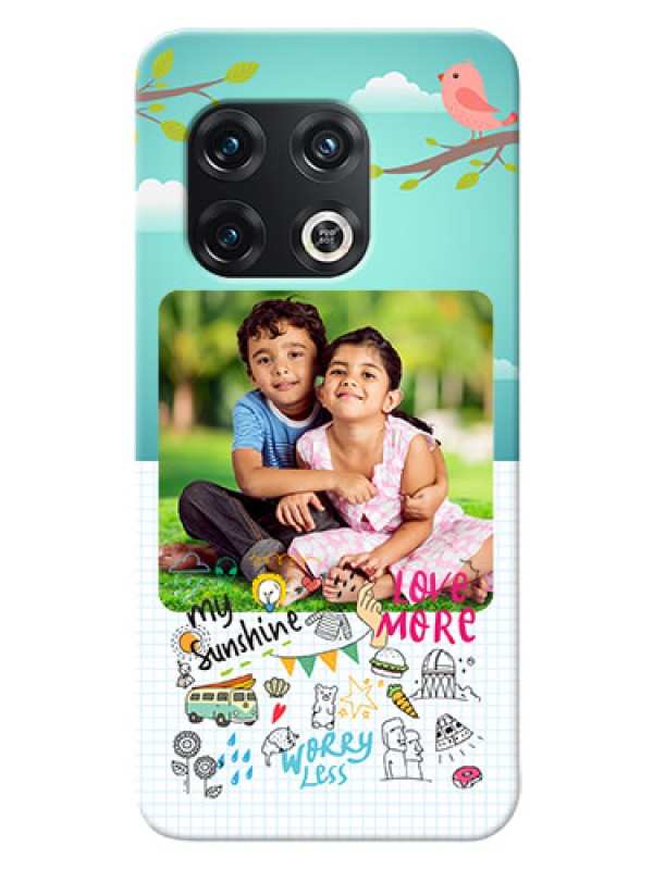 Custom OnePlus 10 Pro 5G phone cases online: Doodle love Design